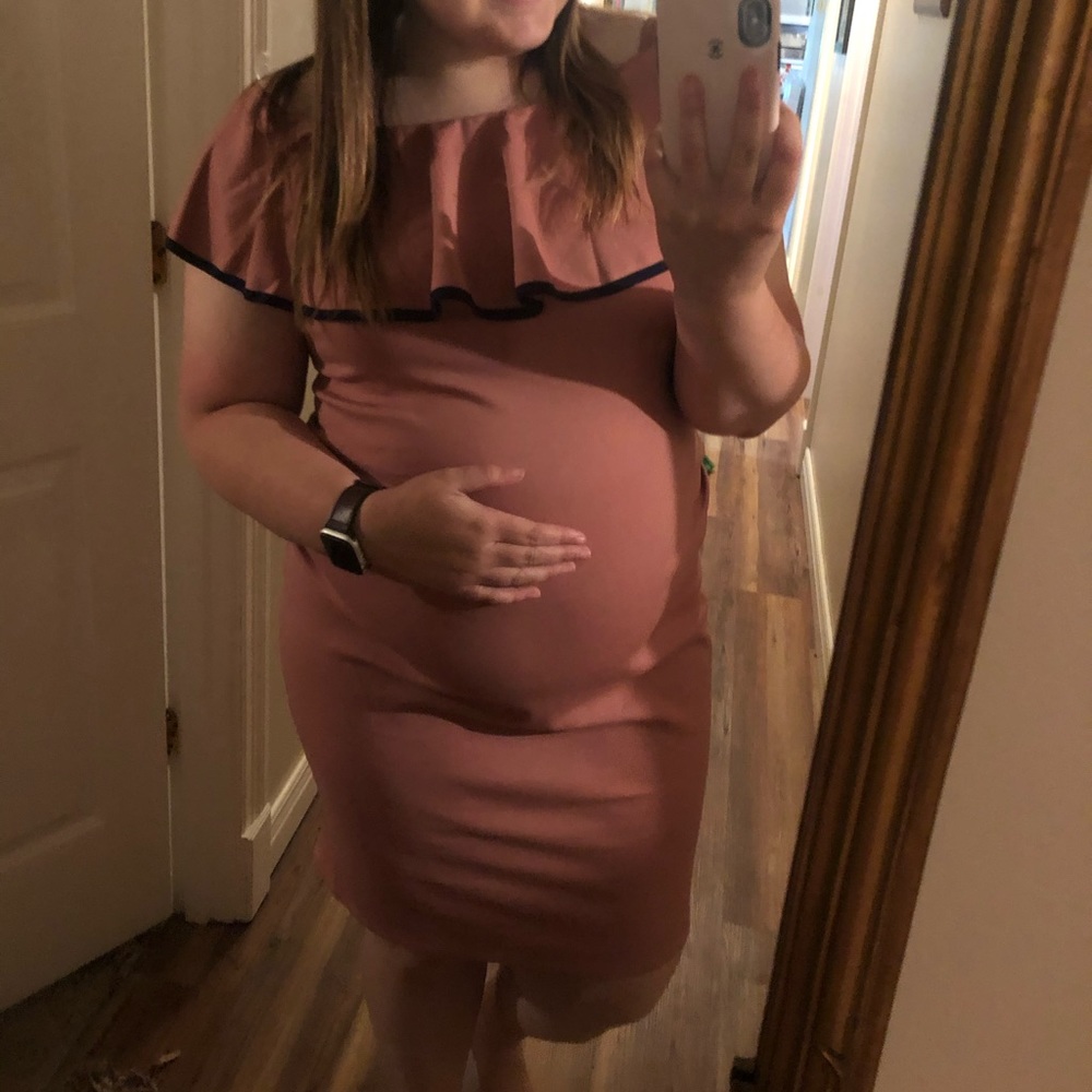 Pink Blush Maternity Dress